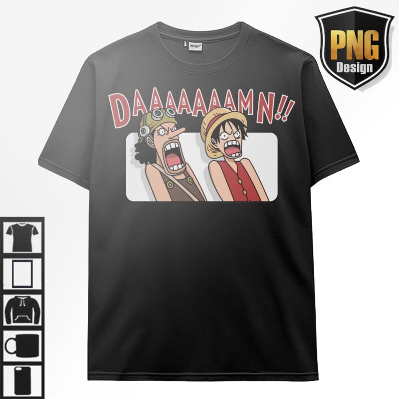 One Piece Bundle 20 Design PNG Monkey D Luffy Zoro Doffy Pirate King Japanese Style Anime For TShirt Poster Manga