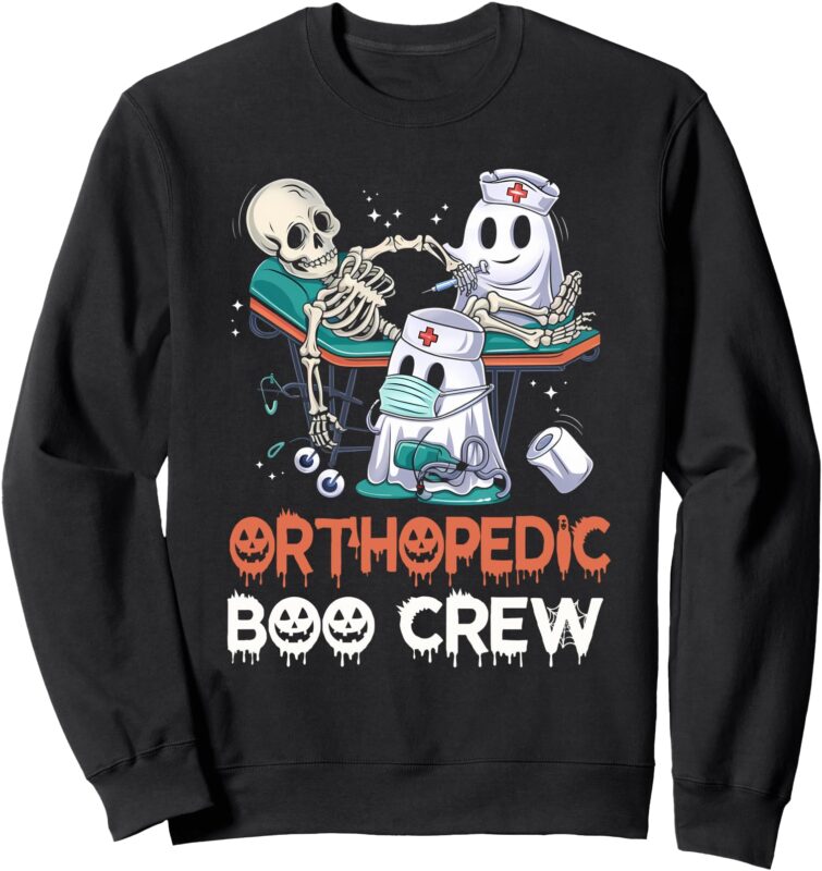 Orthopedic halloween shirt Orthopedic Boo Crew Halloween Sweatshirt