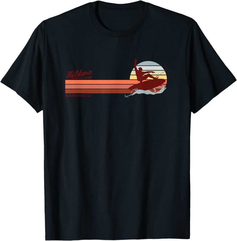 Outer Banks Kildare Island Surfboard Co. Sunset Surfer T-Shirt