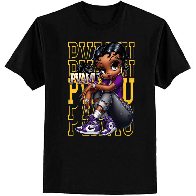 PVAMU Panthers: Prairie View Sneakerhead Betty Boop T-Shirt