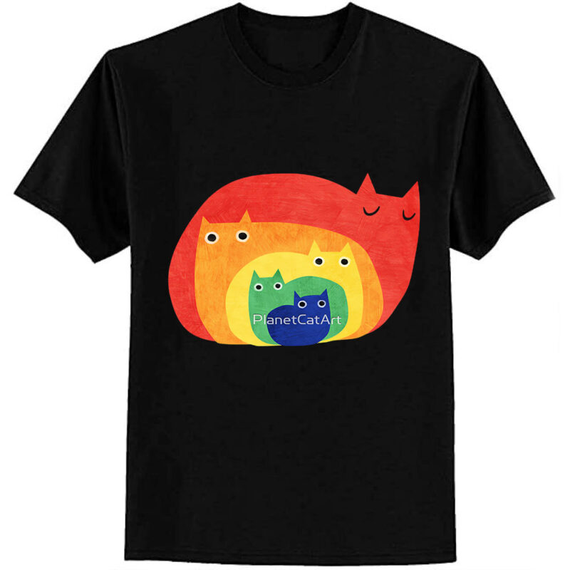 Rainbow Cats Tri-blend T-Shirt