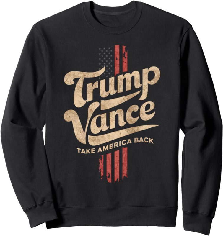 Red Retro Trump Vance Sweatshirt