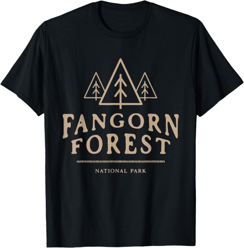 Retro Vintage Fangorn Forest National Park Bookworms Saying T-Shirt