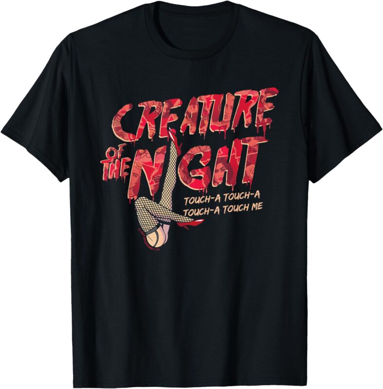 Rocky Horror Show Creature Of The Night Legs Touch-A Light T-Shirt