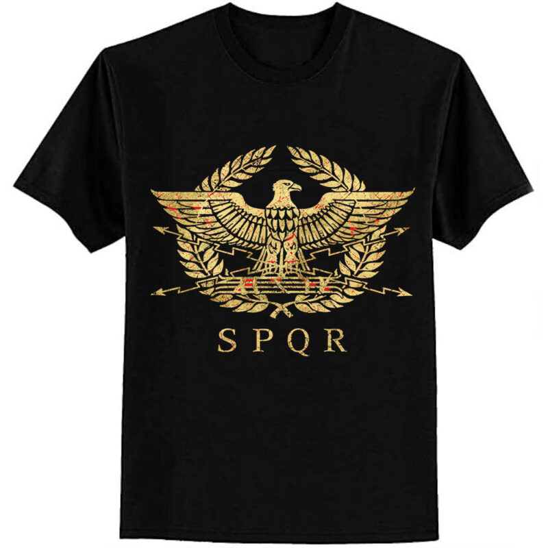 Roman Empire Emblem – Vintage Gold Classic T-Shirt