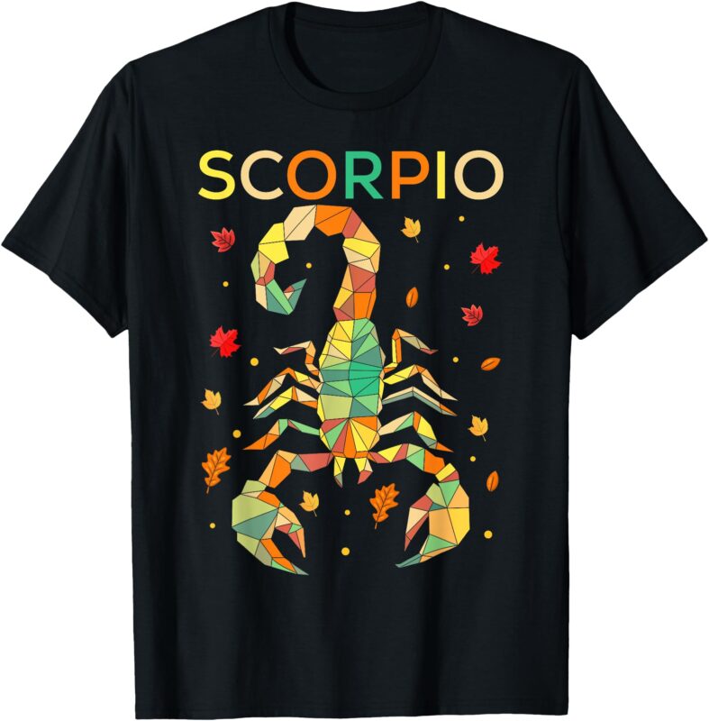 Scorpio Zodiac Sign October Nov Birthday Horoscope Graphic T-Shirt