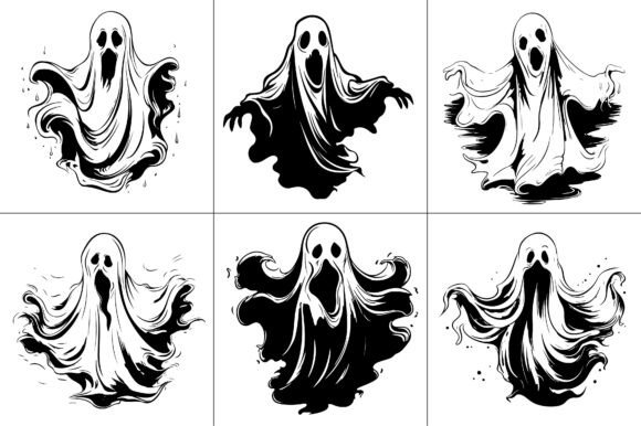Halloween Silhouette Craft T-Shirt Graphic Bundle