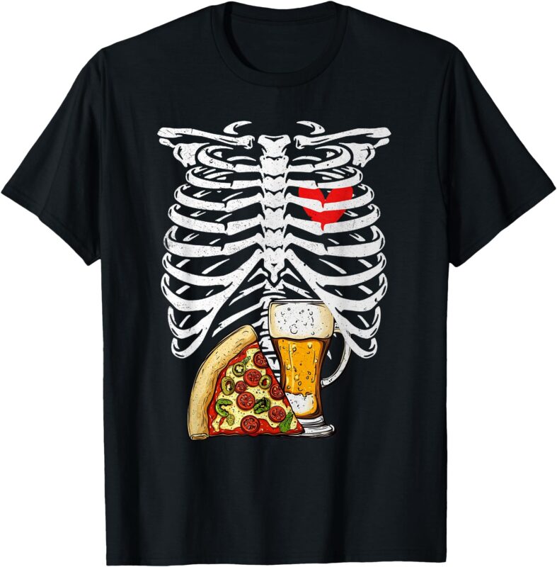 Skeleton Dad Halloween Pregnancy Couples Costumes Men T-Shirt