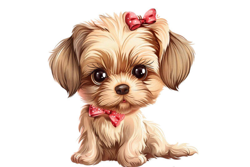Small beautiful and cute puppy girl