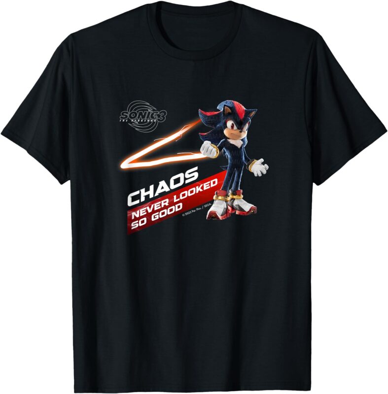 Sonic the Hedgehog 3 – Shadow _Chaos Never Looked So Good_ T-Shirt