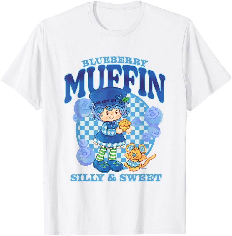 Strawberry Shortcake Blueberry Muffin Silly Sweet Retro Logo T-Shirt