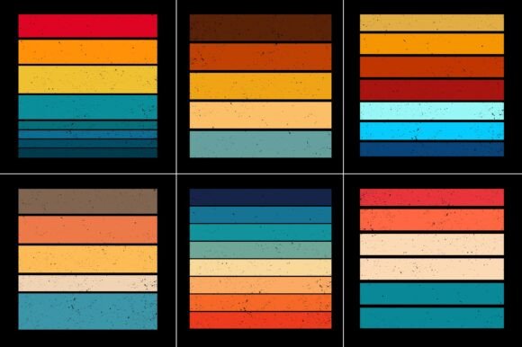 Sunset Colorful T-Shirt Graphic Bundle