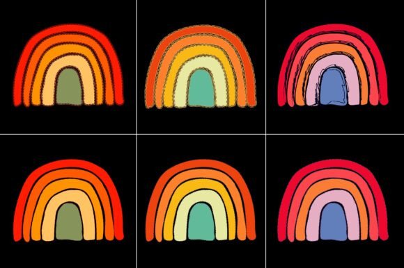 Sunset Colorful T-Shirt Graphic Bundle