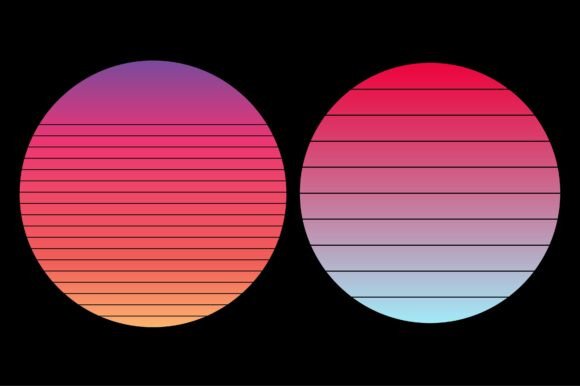 Sunset Gradient Background Bundle
