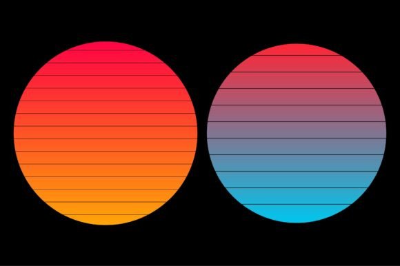 Sunset Gradient Background Bundle