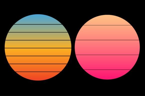 Sunset Gradient Background Bundle