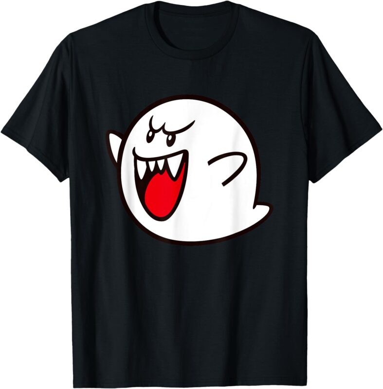 Super Mario Boo Spooky Big Character Icon T-Shirt