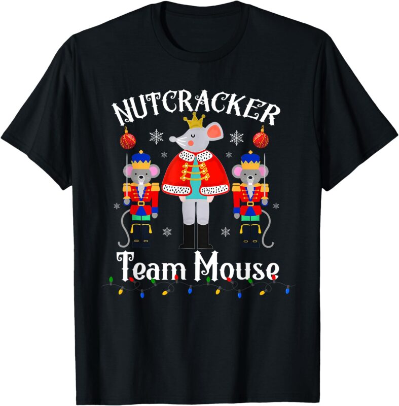 Team Mouse Nutcracker Christmas Dance Funny Soldier Kids T-Shirt