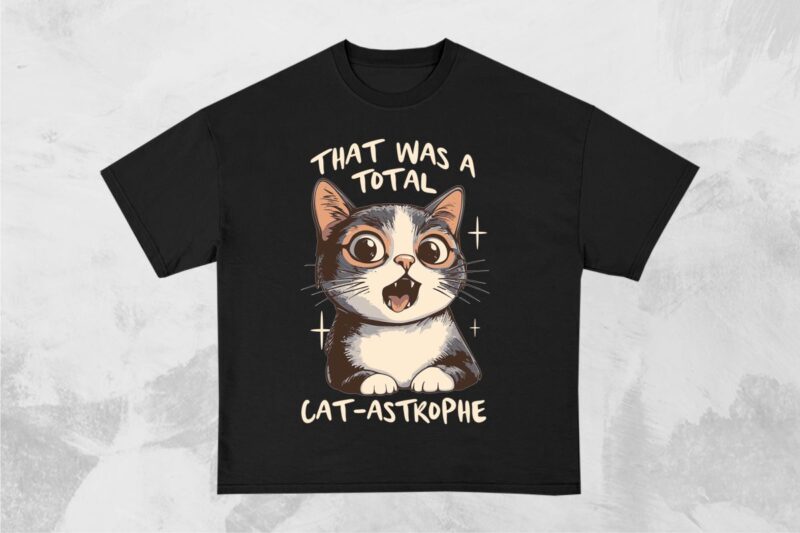 Funny Pet Cat T-Shirt Designs Bundle