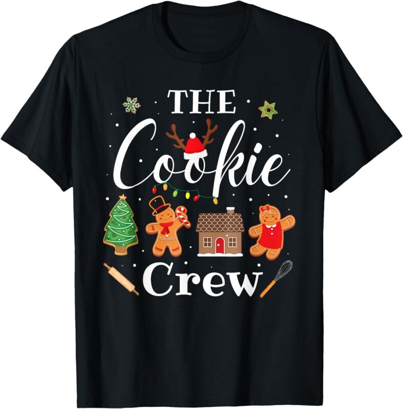 The Cookie Crew Christmas Baking Cookie Lover Kids Women T-Shirt