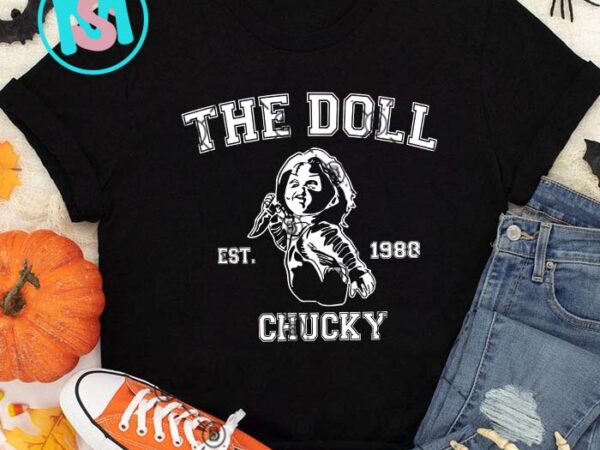The doll est 1988 chucky svg, happy halloween’s day svg t shirt designs for sale The doll est 1988 chucky svg, happy halloween’s day svg t shirt designs for sale