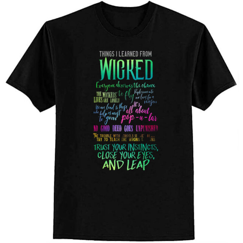 Things I Learned From Wicked T-Shirt