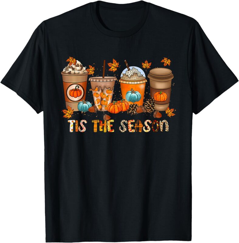 Tis The Season Pumpkin Spice Season Fall Thanksgiving Boys T-Shirt