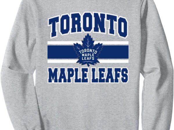 Toronto maple leafs stripe gray officially licensed sweatshirt