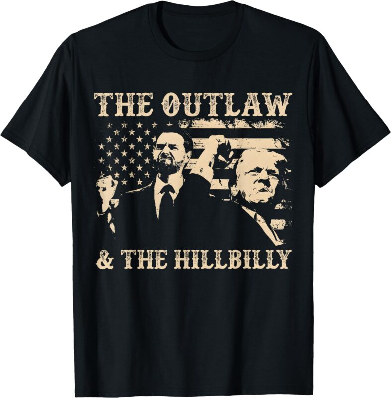 Trump 2024 Flag Outlaw Hillbilly J.D.Vance 2024 Donald Trump T-Shirt