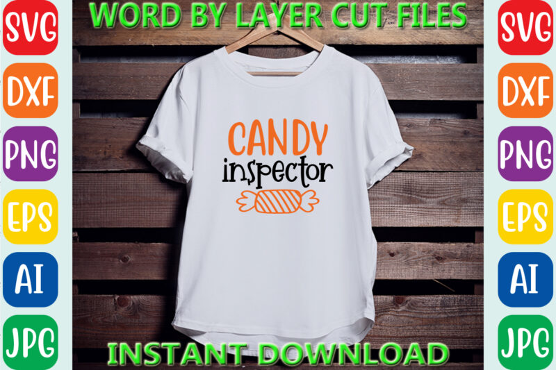 Candy inspector, Halloween, Halloween Vector, Sarcastic Svg, Dxf Eps Png, Silhouette, Cricut, Cameo, Digital, Funny Mom Svg, Witch Svg, Ghos
