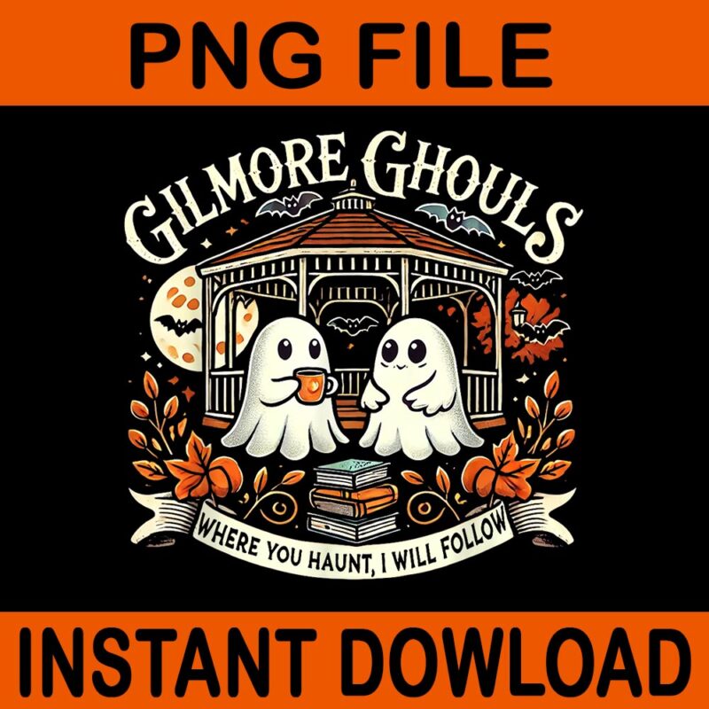 Groovy Retro Spooky Season Retro Ghost Halloween PNG