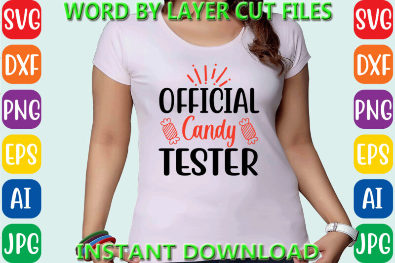 Official candy tester, Halloween Svg, Halloween Vector, Sarcastic Svg, Dxf Eps Png, Silhouette, Cricut, Cameo, Digital, Funny Mom Svg, Witch
