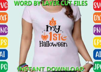 My 1st halloween, Halloween, Halloween Vector, Sarcastic Svg, Dxf Eps Png, Silhouette, Cricut, Cameo, Digital, Funny Mom Svg, Witch Svg