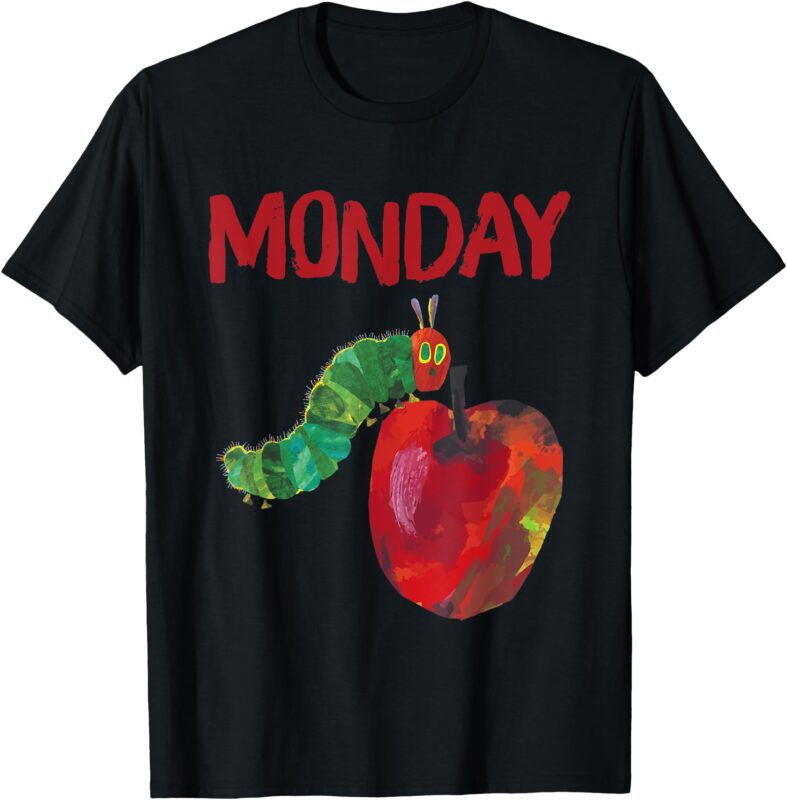 Very Hungry Caterpillar Monday Fruits Birthday Caterpillar T-Shirt