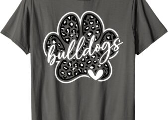Vintage Bulldogs Team Pride School Spirit Back To School T-Shirt