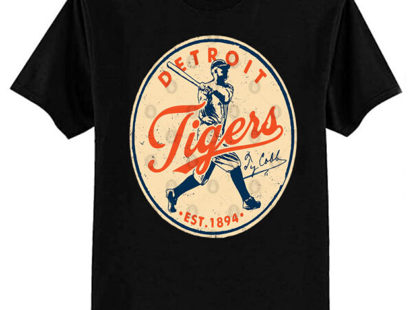 Vintage detroit tigers 3 by buck tee t-shirt