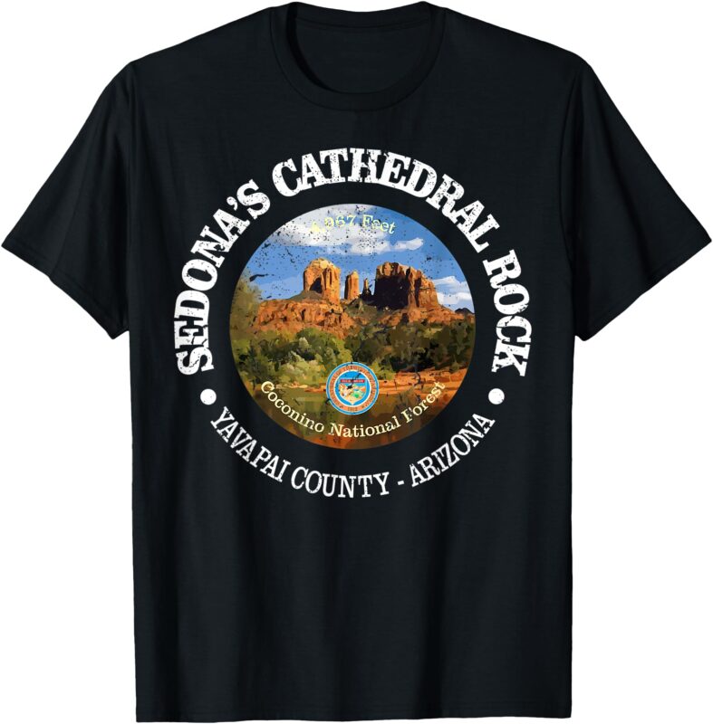 Vintage Nature Cathedral Rock Hiking Mountain T-Shirt