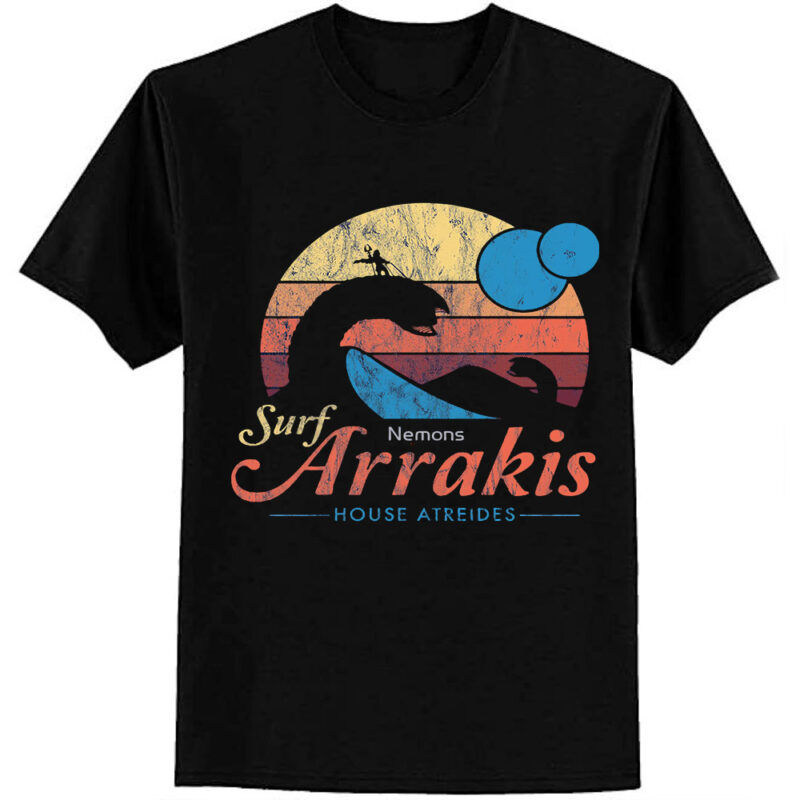 Visit Arrakis – Vintage Distressed Surf – Dune – Sci Fi Tri-blend T-Shirt