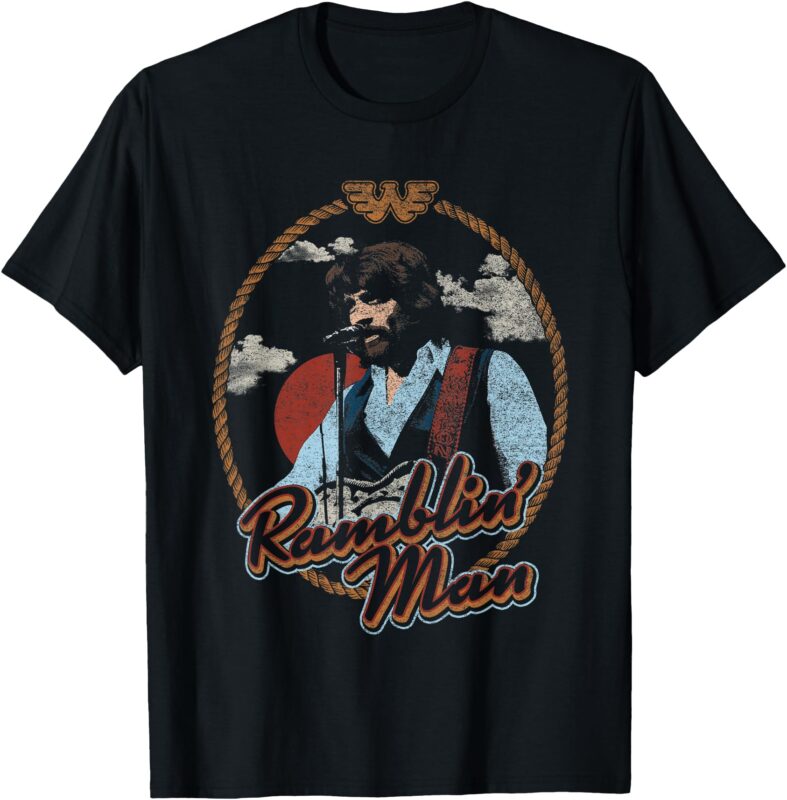Waylon Jennings – Official Merchandise – Ramblin Man T-Shirt
