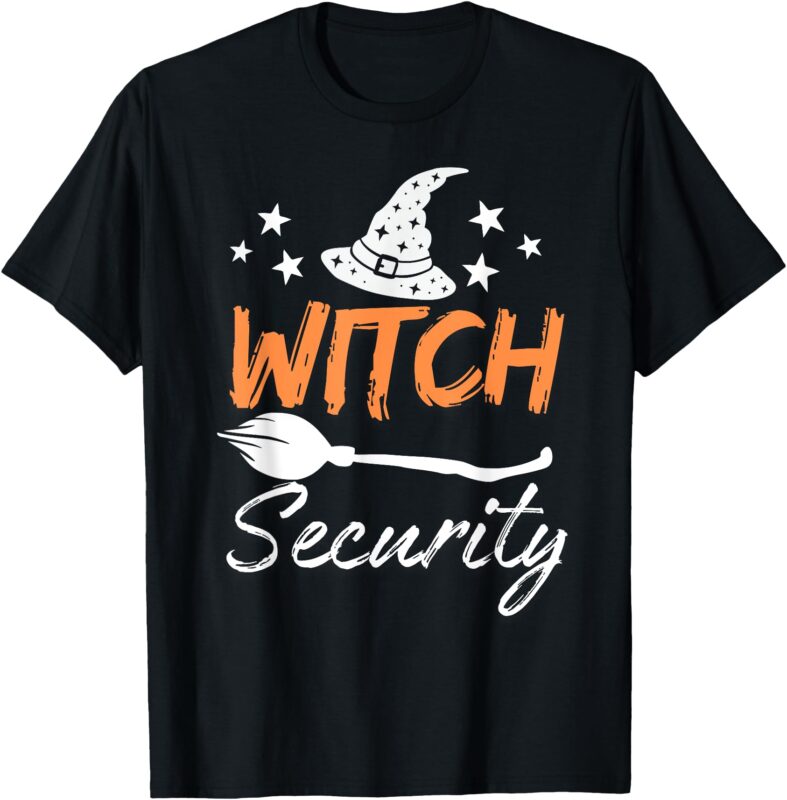 Witch Security Husband of Witches Halloween Costume Funny T-Shirt