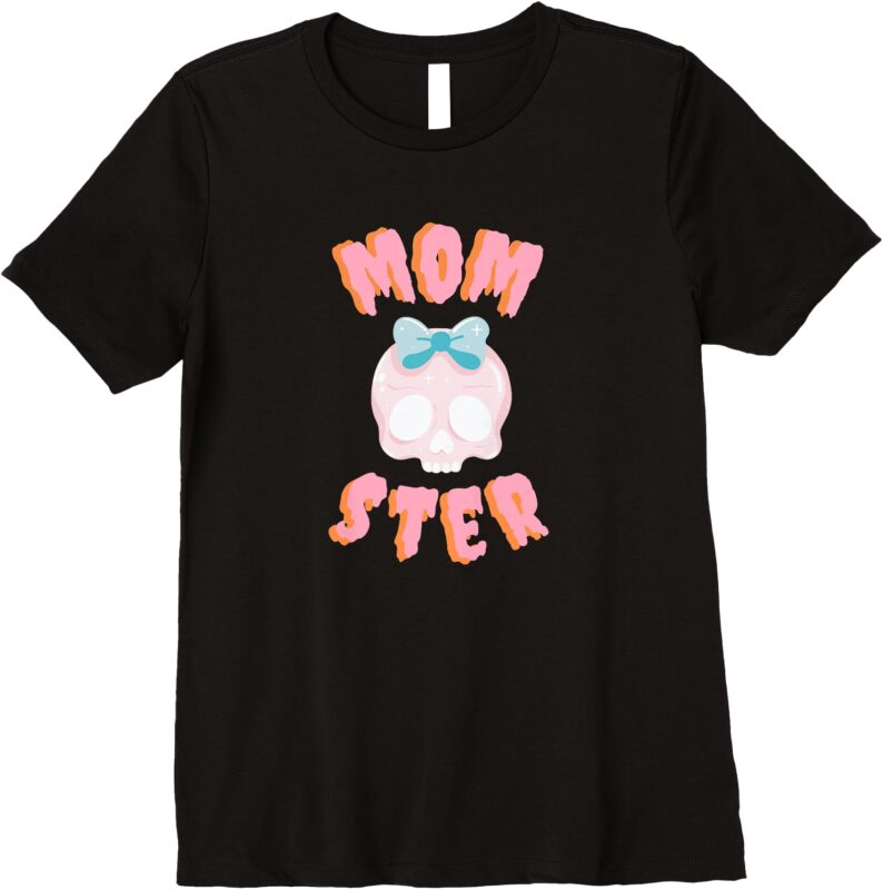 Womens Adorable MOMster Halloween Premium T-Shirt