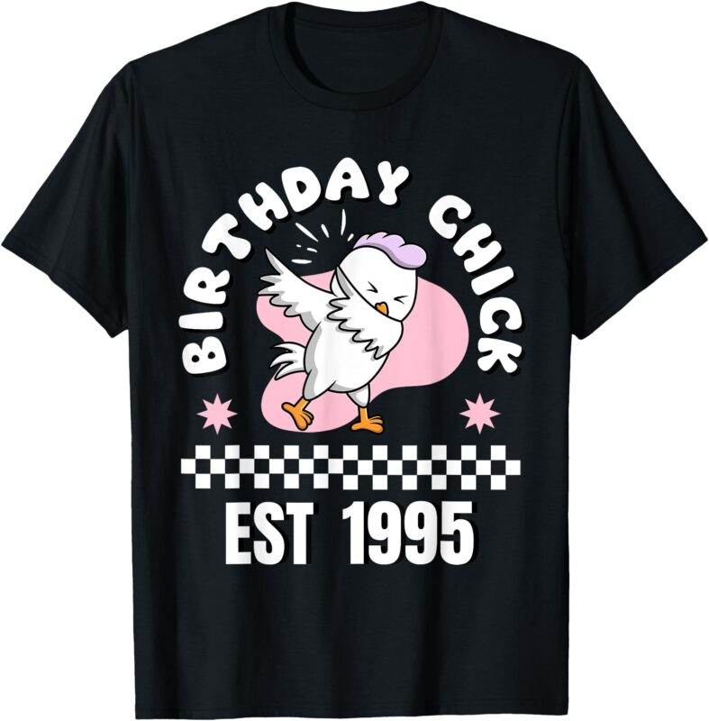 Year Of Birth 1995 Birthday Design Vintage Born In 1995 T-Shirt