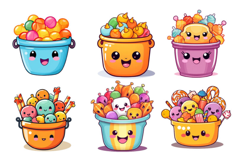 assortment of kawaii Halloween