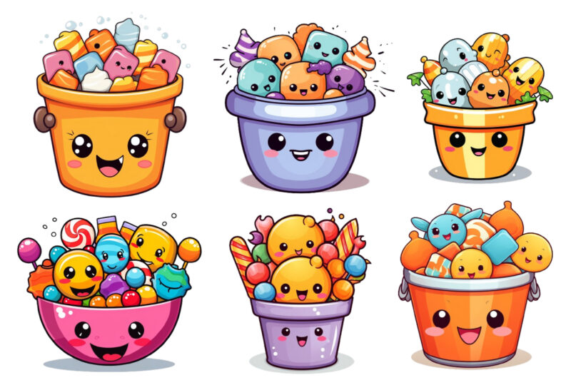 assortment of kawaii Halloween