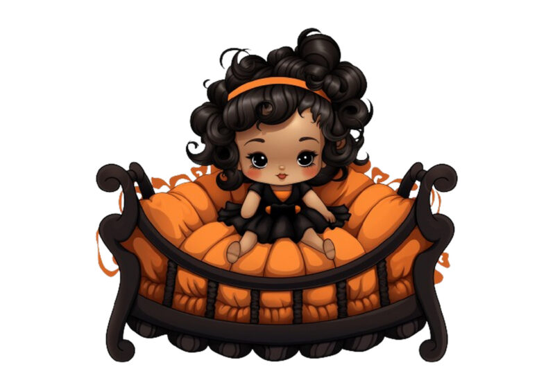 baby Coquette bed Halloween Clipart
