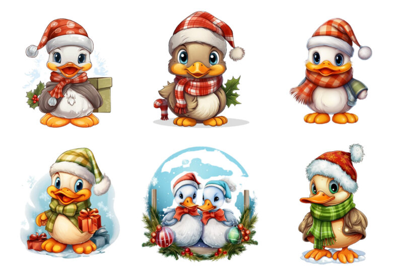 christmas decoration with duck sublimation