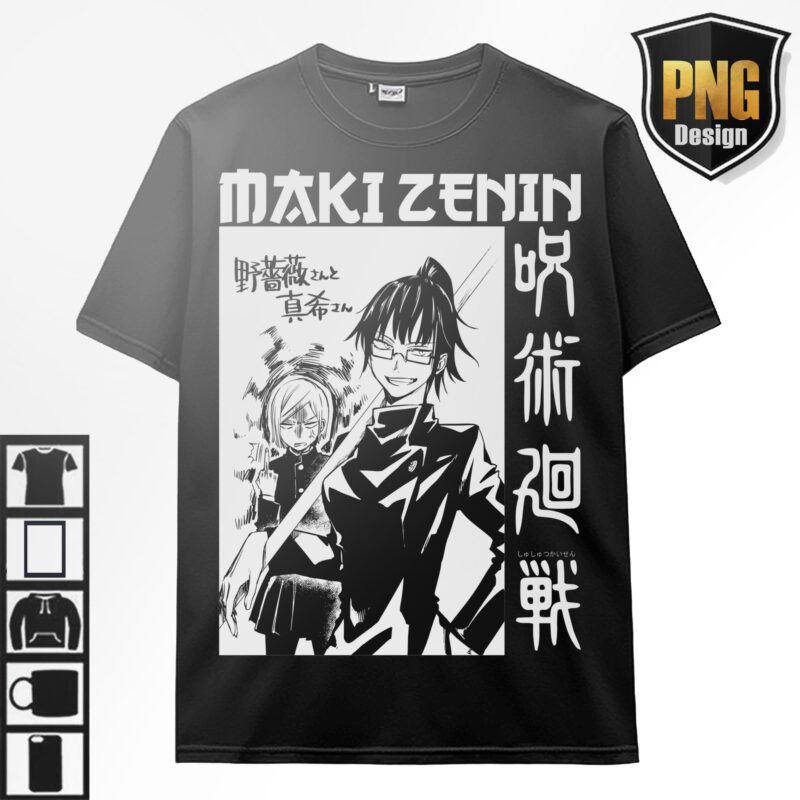 Jujutsu No Kaisen Anime 20 PNG Design Gojo Sukuna Japanese Style Print TShirt Poster Manga Digital