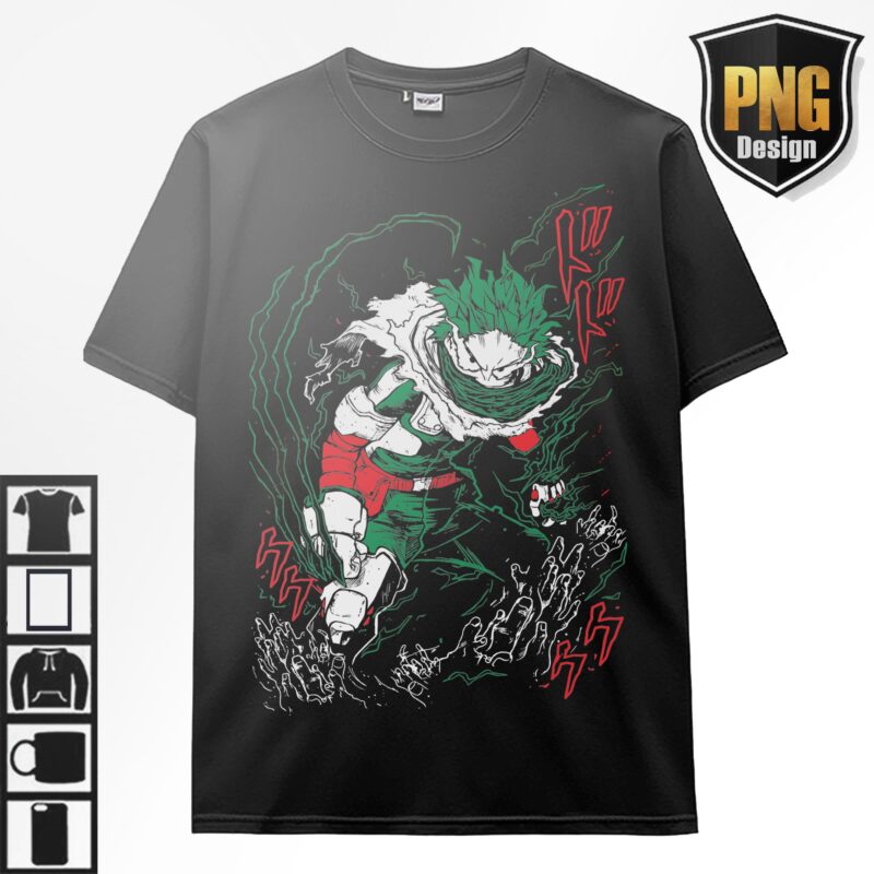 My Hero Academia Anime 22 PNG Design Japanese Style Print TShirt Poster Manga Digital