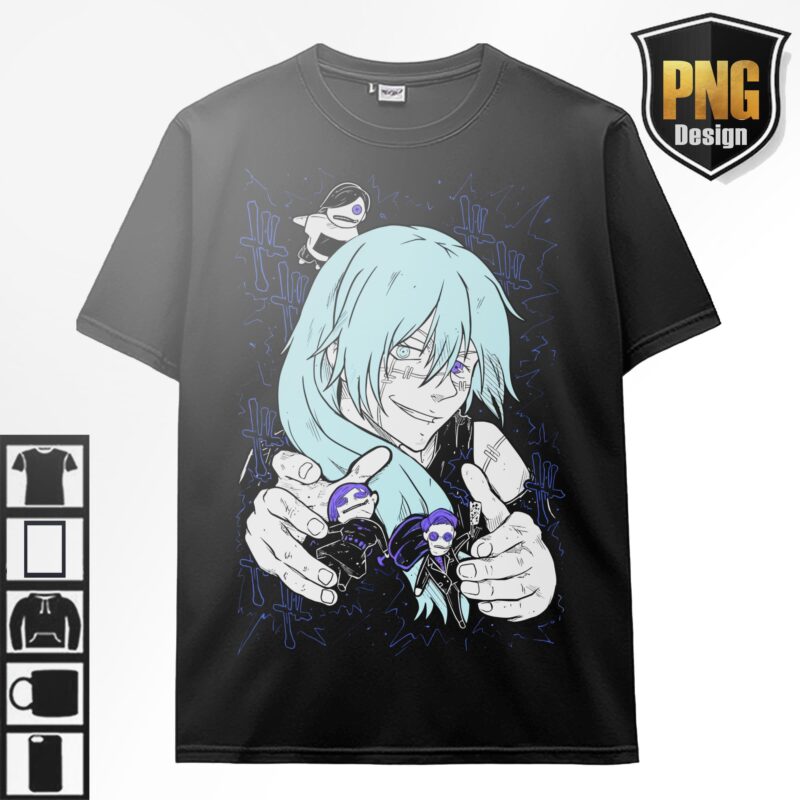 Jujutsu No Kaisen Bundle Anime 40 PNG Design Gojo Sukuna Japanese Style Print TShirt Poster Manga Digital