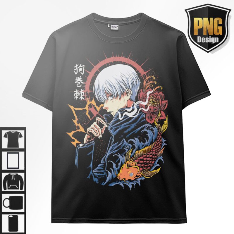 Jujutsu No Kaisen Bundle Anime 40 PNG Design Gojo Sukuna Japanese Style Print TShirt Poster Manga Digital